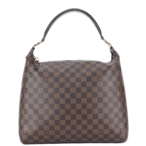 LOUIS VUITTON PORTOBELLO PM (N41184) DAMIER EBENE CANVAS HOBO BAG GOLD HARDWARE NO DUST COVER | AlmaBagz