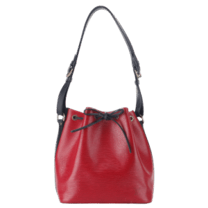 LOUIS VUITTON (M44172) PETIT NOE (M44172) RED EPI LEATHER GOLD HARDWARE NO DUST COVER | AlmaBagz