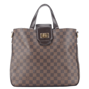 LOUIS VUITTON ROSEBERY CABAS (N41177) DAMIER EBENE CANVAS GOLD HARDWARE WITH DUST COVER AND STRAPS | AlmaBagz