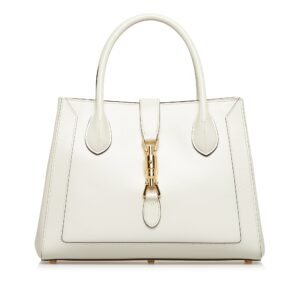 Gucci Jackie 1961 Medium White Leather Gold | AlmaBagz