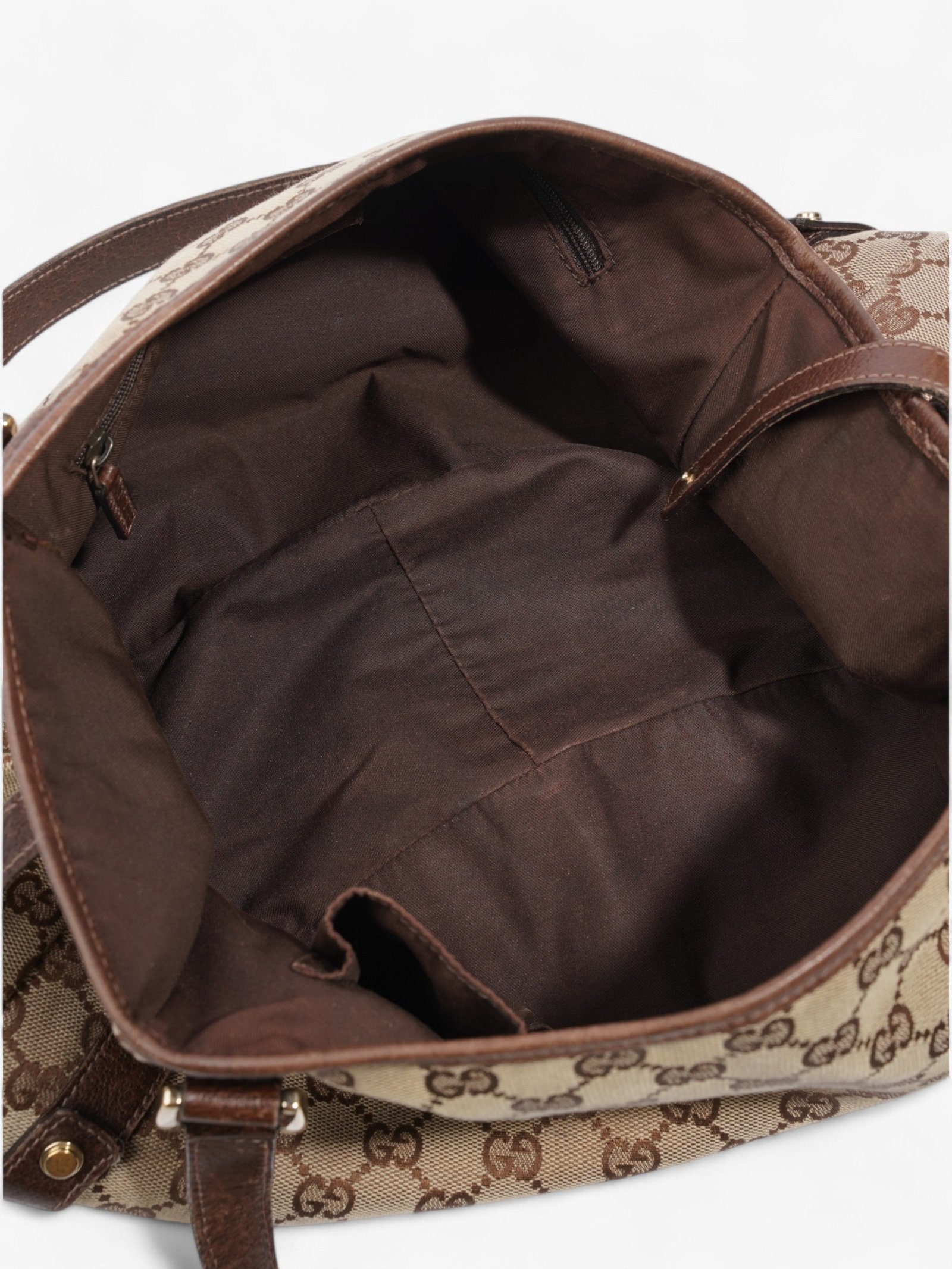 Gucci Abbey Tote GG Supreme / Brown Canvas | AlmaBagz - Image 8