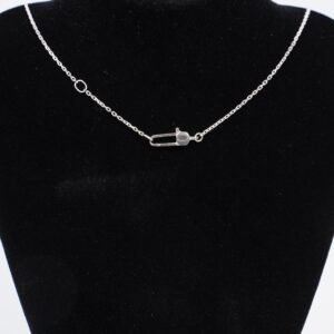 Gucci Trademark Necklace With Heart Pendant Silver Silver Sterling | AlmaBagz