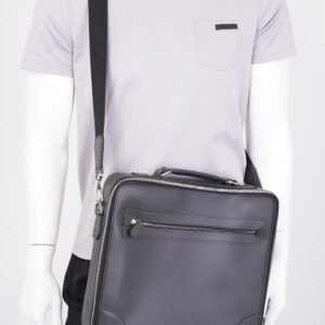Louis Vuitton Computer And Document Briefcase Black Leather | AlmaBagz