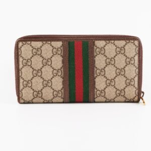 Gucci Ophidia Long Zip Wallet GG Supreme | AlmaBagz