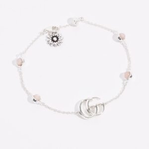Gucci GG Marmont Mother Of Pearl Bracelet Silver / Baby Pink Pearl Silver Sterling 17cm | AlmaBagz