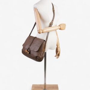 Gucci Bamboo Flap Brown Leather | AlmaBagz