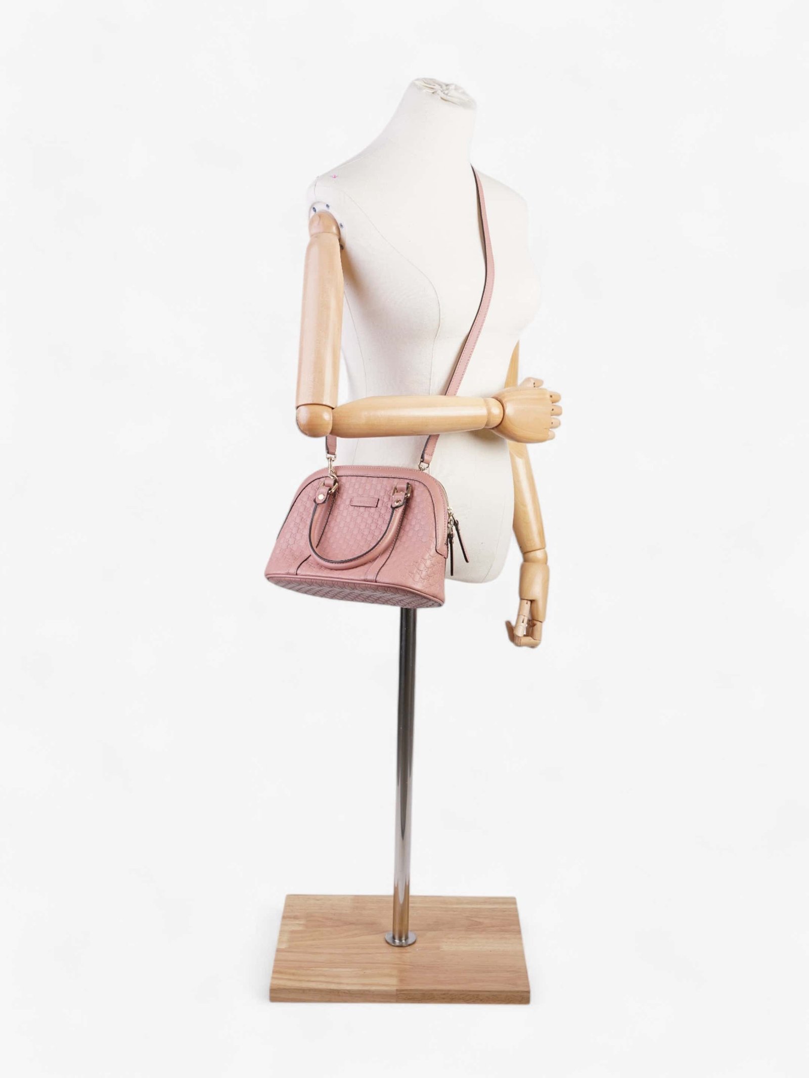Gucci Dome Bag Pink Guccissima Leather Mini | AlmaBagz
