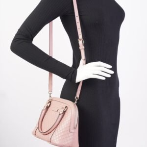 Gucci Dome Bag Pink Leather Small | AlmaBagz