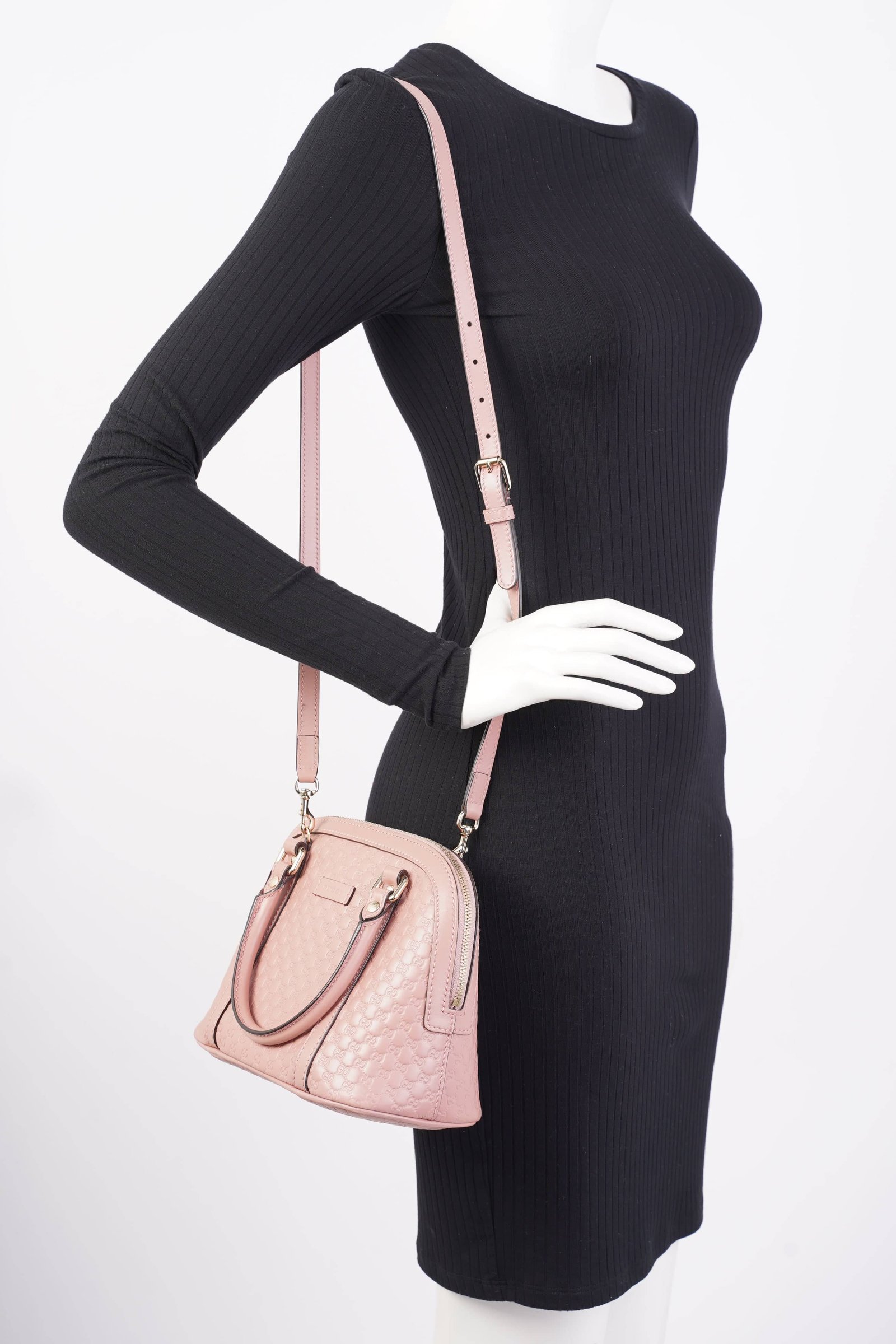 Gucci Dome Bag Pink Leather Small | AlmaBagz