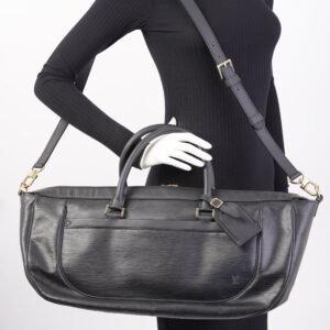 Louis Vuitton Dhanura MM Black Epi Leather | AlmaBagz