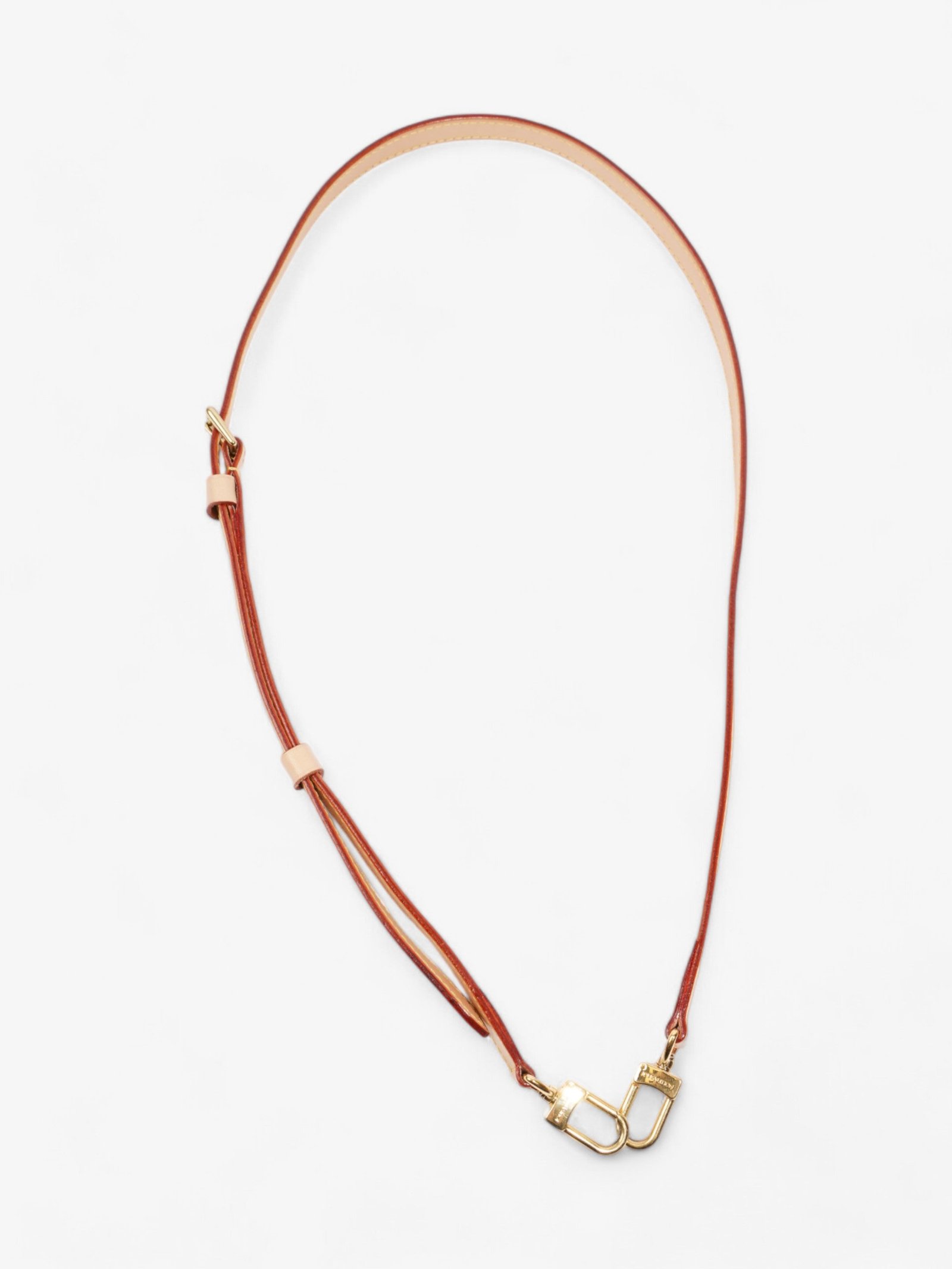 Louis Vuitton Adjustable Shoulder Strap Light Beige Leather | AlmaBagz