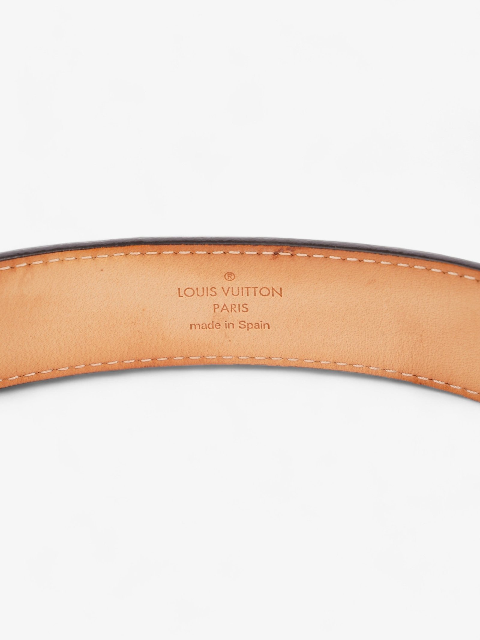 Louis Vuitton Single Buckle Belt Burgundy Patent Leather 80cm 32" | AlmaBagz - Image 3