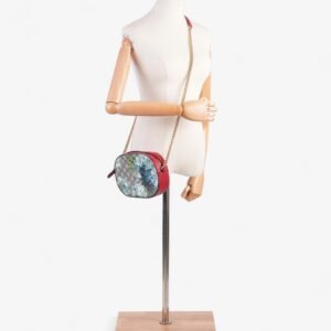 Gucci Blooms Chain GG Bloom / GG Supreme / Hibiscus Red Coated Canvas Mini | AlmaBagz