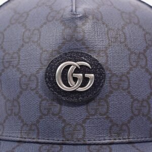 Gucci GG Baseball Cap GG Supreme / Navy Blue Cotton Large | AlmaBagz