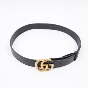 Gucci Marmont Belt Black Leather 80cm 32" | AlmaBagz