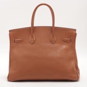 ITEM 13 - Hermes Birkin 35 Togo Gold Stamp E Square (2001) | AlmaBagz