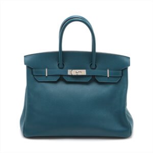 Hermes Birkin 35 Blue de Galice Epsom - Q Square | AlmaBagz