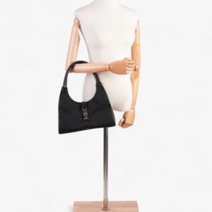 Gucci Jackie Black Guccissima Canvas | AlmaBagz