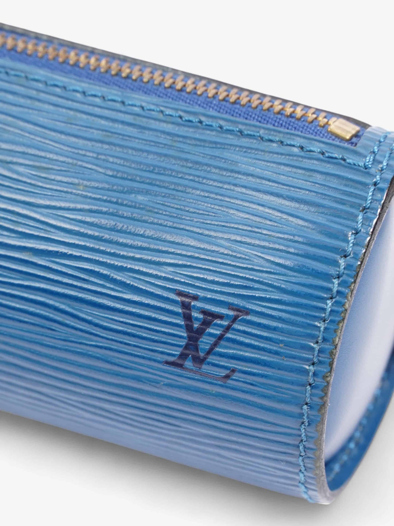 Louis Vuitton Soufflot Blue Epi Leather | AlmaBagz - Image 6