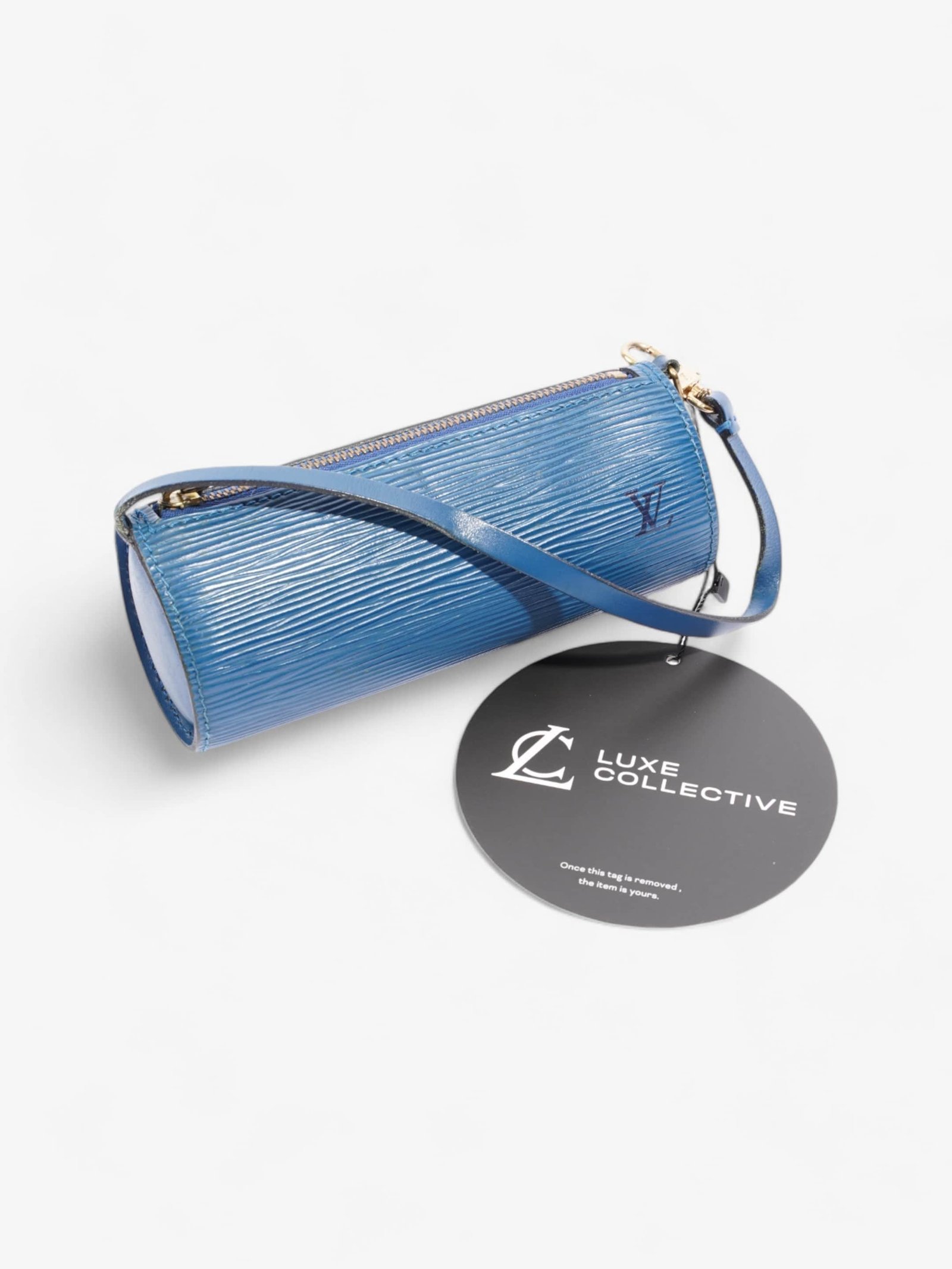 Louis Vuitton Soufflot Blue Epi Leather | AlmaBagz - Image 8