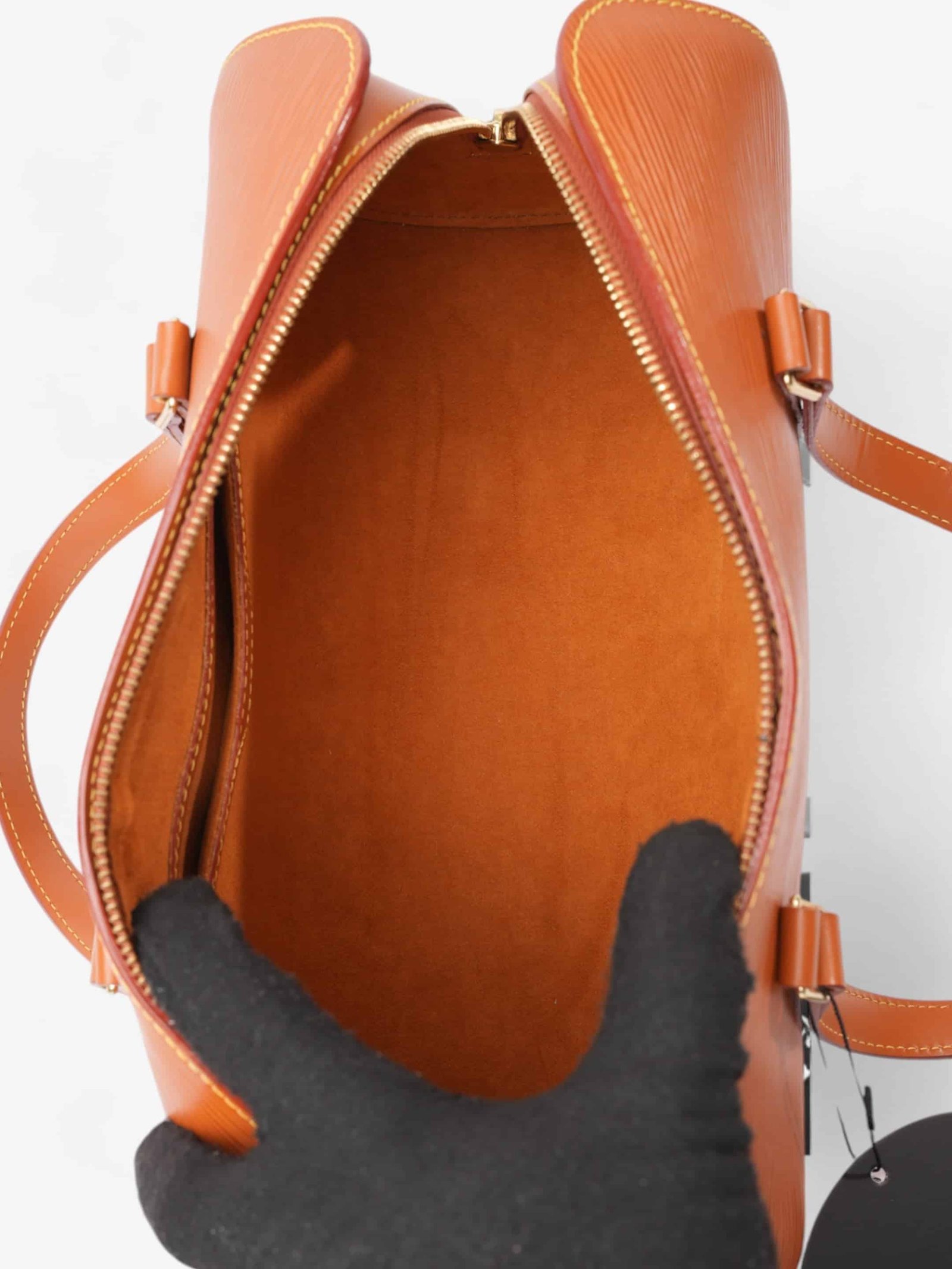 Louis Vuitton Soufflot Brown Epi Leather | AlmaBagz - Image 7