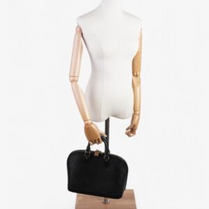 Louis Vuitton Alma Black Epi Leather PM | AlmaBagz