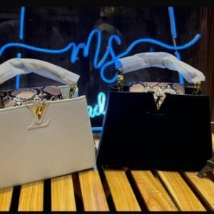 Louis Vuitton Capucines Bag (black) | AlmaBagz