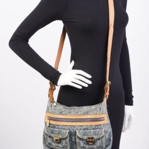 Louis Vuitton Baggy Blue Denim PM | AlmaBagz