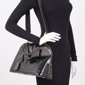 Louis Vuitton Alma Black Patent Leather PM | AlmaBagz