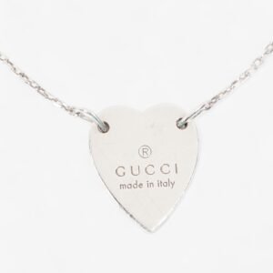 Gucci Trademark Heart Bracelet Silver Silver Sterling 18 | AlmaBagz
