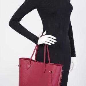 Louis Vuitton Neverfull MM Dark Pink Epi Leather | AlmaBagz