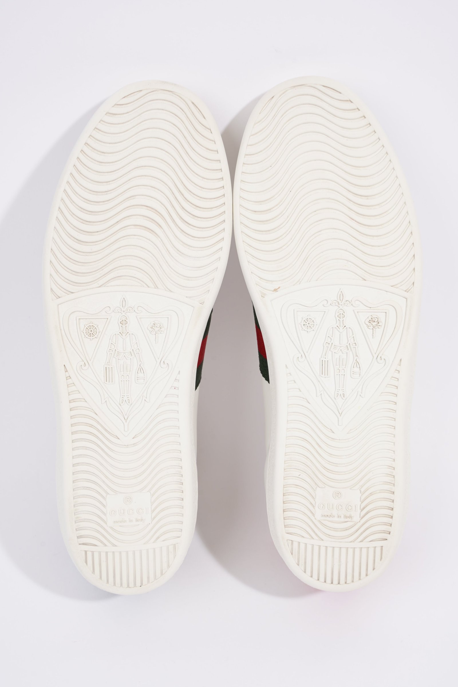 Gucci Ace Embroidered Bee White / Red / Green Leather EU 39 UK 6 | AlmaBagz - Image 6