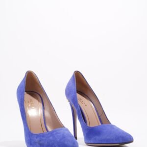 Gucci Adina Blue Suede EU 36.5 UK 3.5 | AlmaBagz