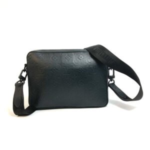 LOUIS VUITTON Sling bag M69827 Monogram shadow leather black Monogram shadow Duo messenger mens Used | AlmaBagz