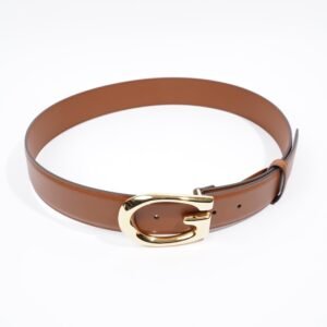 Gucci G - Buckle Brown Leather 90cm 36" | AlmaBagz