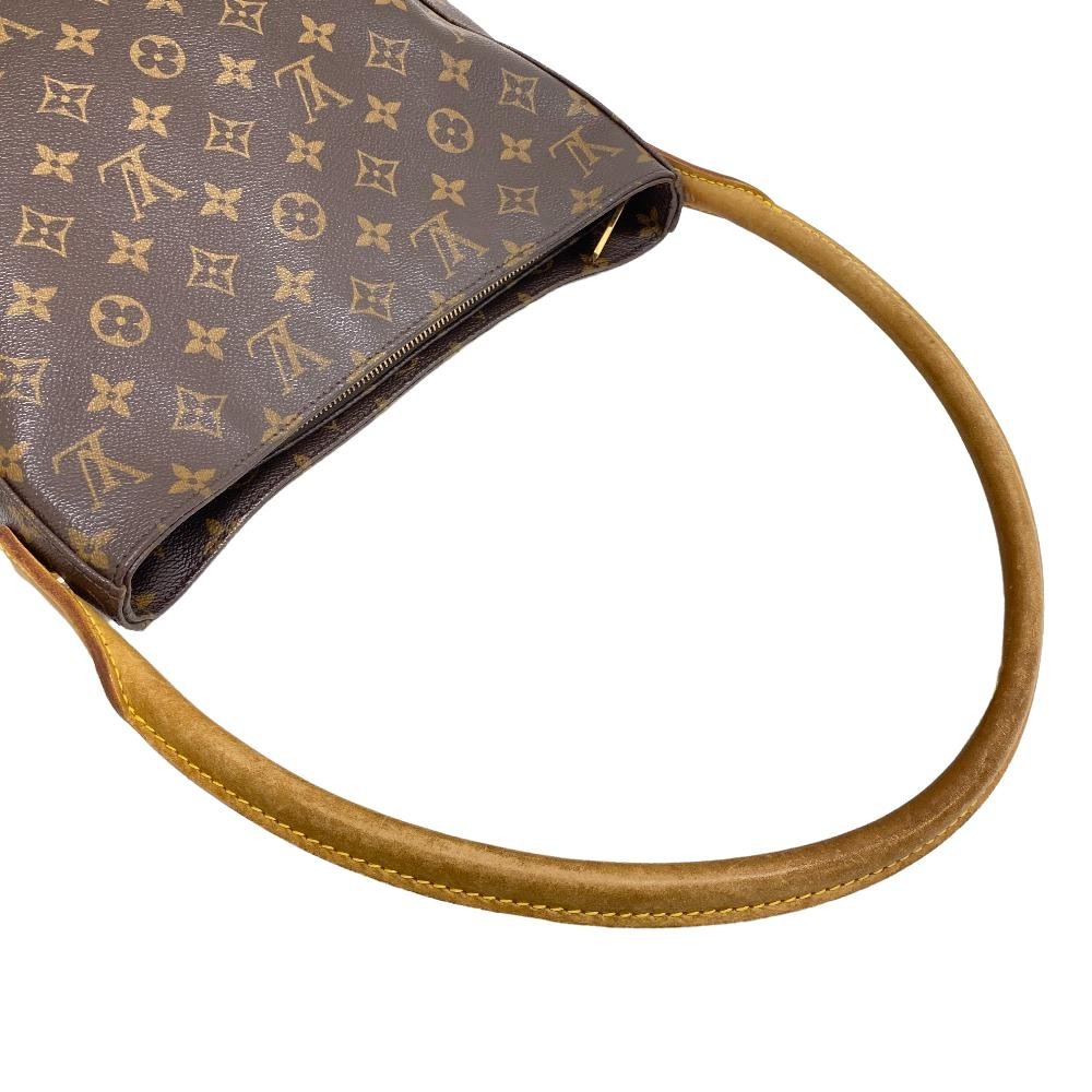 LOUIS VUITTON Shoulder Bag M51145 leather Brown Monogram LoopingGM Women Used | AlmaBagz - Image 5