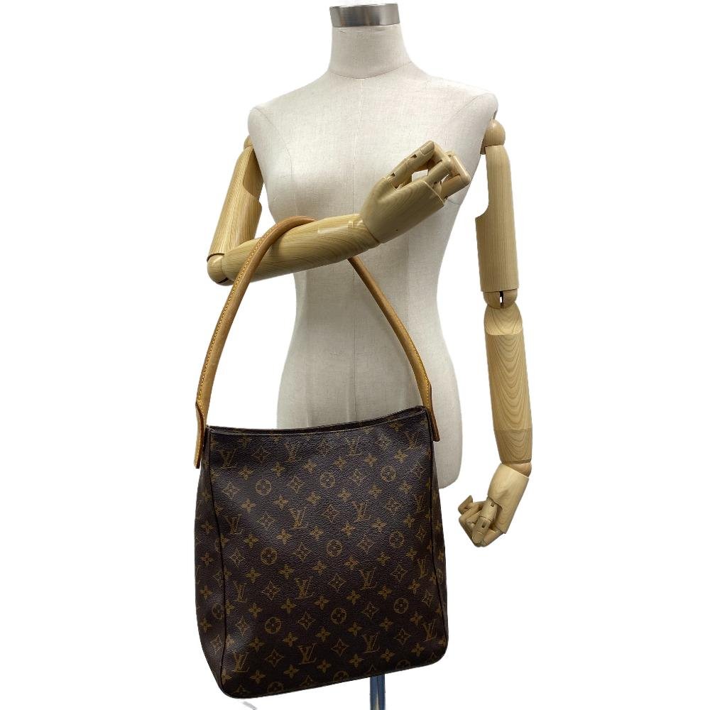 LOUIS VUITTON Shoulder Bag M51145 leather Brown Monogram LoopingGM Women Used | AlmaBagz - Image 6