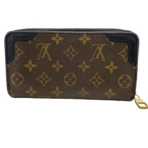 LOUIS VUITTON Long Wallet Purse M61855 leather Brown Monogram Zippy wallet Retiro | AlmaBagz