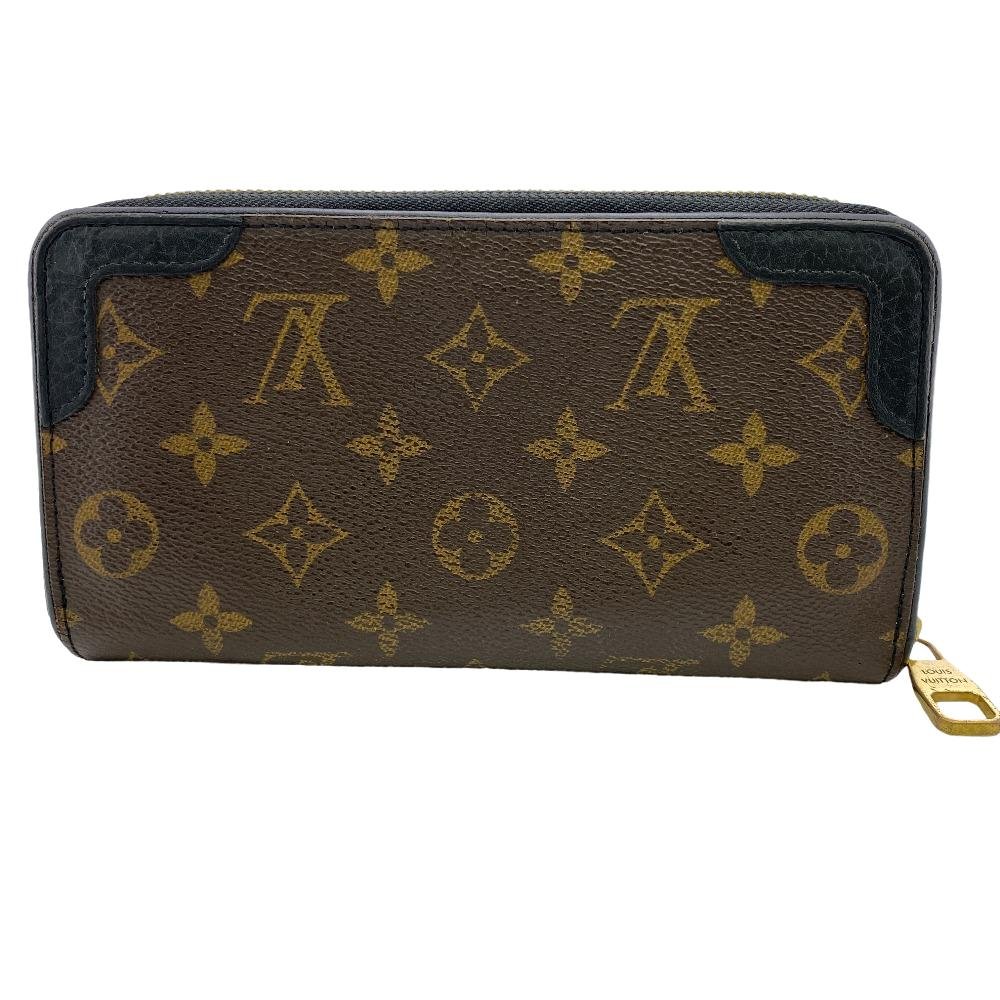 LOUIS VUITTON Long Wallet Purse M61855 leather Brown Monogram Zippy wallet Retiro | AlmaBagz