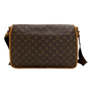 LOUIS VUITTON Shoulder Bag Ｍ99013 leather Brown Monogram Sac Bazas | AlmaBagz