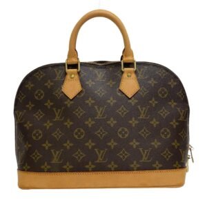LOUIS VUITTON Handbag M51130 leather Brown Monogram Alma Women Used | AlmaBagz