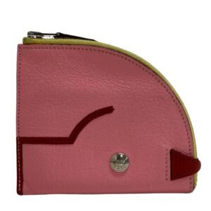 HERMES Coin case leather pink Paddock Chevrumizor Women Used | AlmaBagz