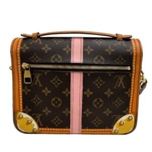 LOUIS VUITTON Shoulder Bag M43628 leather Brown Monogram Summer Trunk Pochette Metis | AlmaBagz