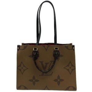 LOUIS VUITTON Handbag M45321 leather Brown Monogram Giant Reverse On the Go MM | AlmaBagz