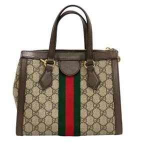 GUCCI Handbag canvas Brown GG Supreme Ofidia Women Used | AlmaBagz