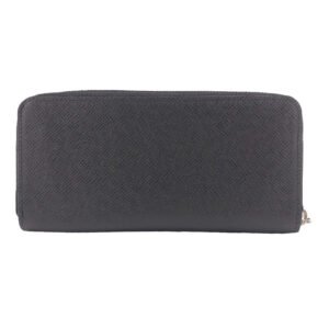 LOUIS VUITTON Long Wallet Purse M30503 leather black Zip Around Taiga Zippy Wallet Vertical mens Used | AlmaBagz