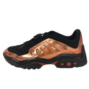 LOUIS VUITTON sneakers Leather, Fabric Pink gold 21 years Millennium line 6 | AlmaBagz