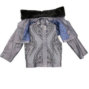 HERMES Other outerwear Cotton, Leather black liner vest 34 | AlmaBagz