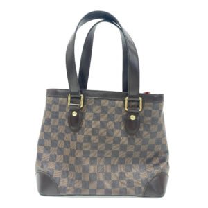 LOUIS VUITTON Handbag N51204 leather Brown Damier HamsteadMM Women Used | AlmaBagz