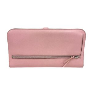 HERMES Long Wallet Purse Vaux Swift pink 2015 Dogon Long Women Used | AlmaBagz